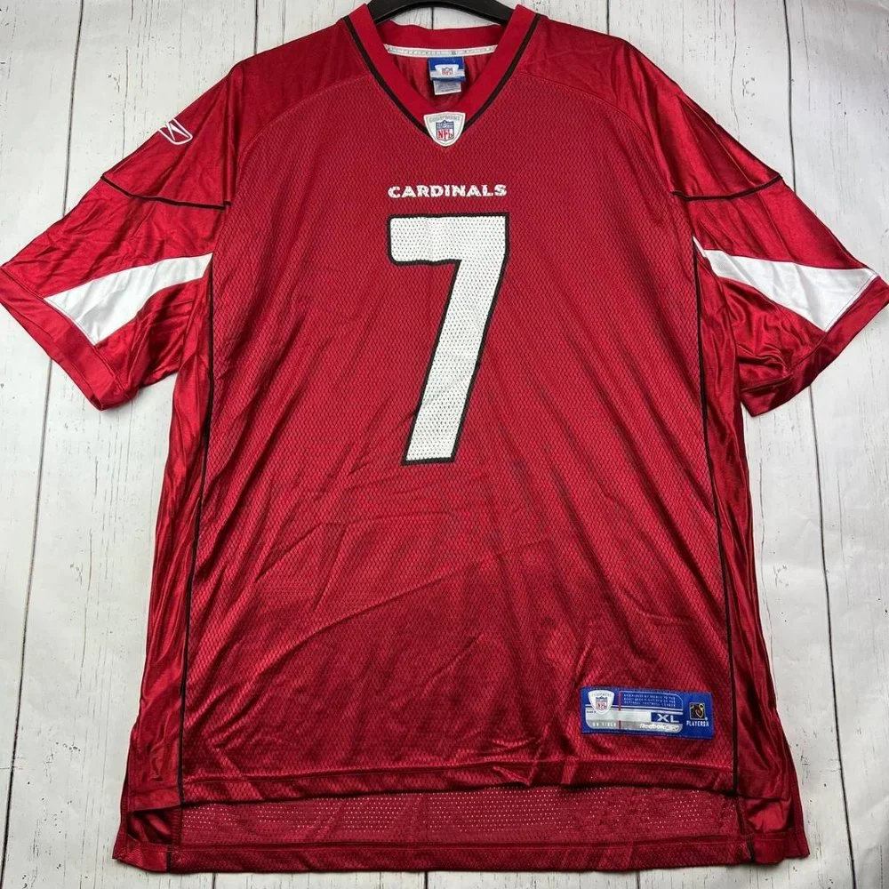 Vintage Arizona Cardinals Matt Leinart #7 NFL XL Reebok Jersey Shirt Red Men New